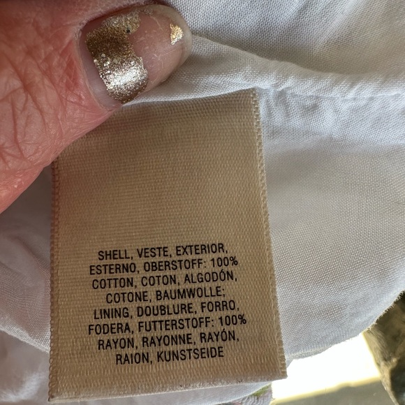 Feather Bone by Anthropologie. Eyelet Cropped Top. Overlap opening in back. - Picture 13 of 15